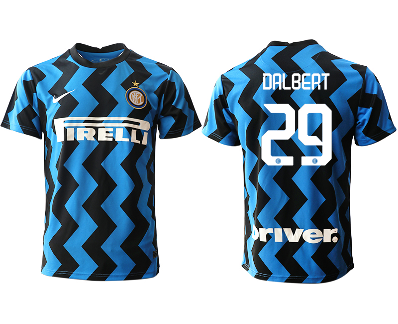 Men 2020-2021 club Inter Milan home aaa versio #29 blue Soccer Jerseys->inter milan jersey->Soccer Club Jersey